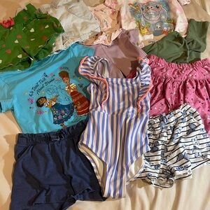 Colorful Kids Bundle w/Shorts, Tops, Swimsuit, Pants, & Skort.‎ Sizes 4-6x